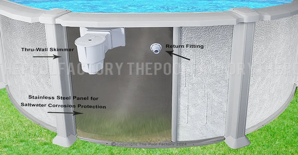 12'x20'x54" Saltwater 8000 Oval Pool