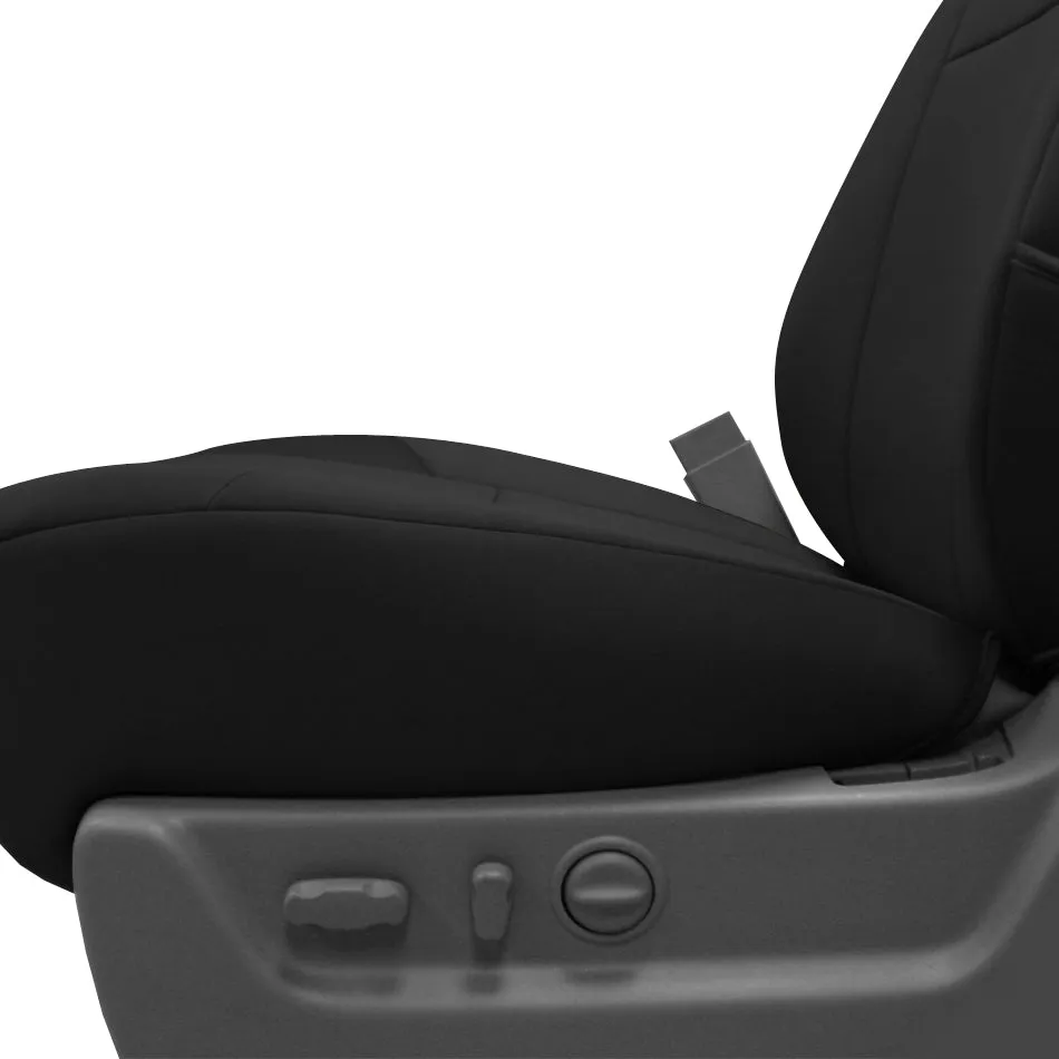 2013-2014 Ford F-150 Custom Fit Neoprene Seat Covers Front 50/50 Bucket Seats-Black