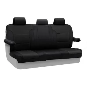 2014-2018 Chevy Silverado 1500 Custom Fit Neoprene Seat Covers Rear Solid Bench-Black
