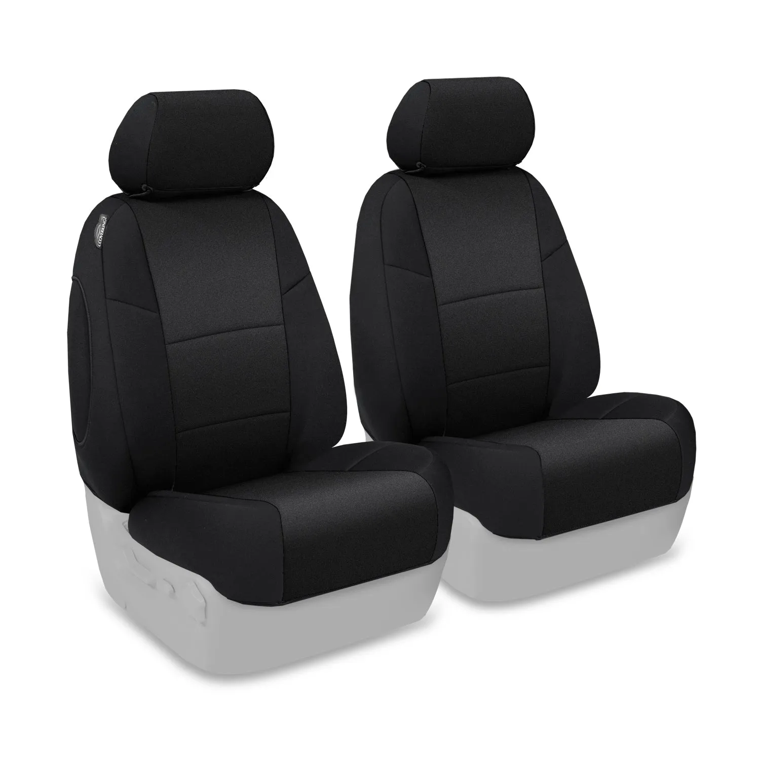 2021 Chevy Silverado Custom Fit Neoprene Seat Covers Front 50/50 Bucket Seats-Black