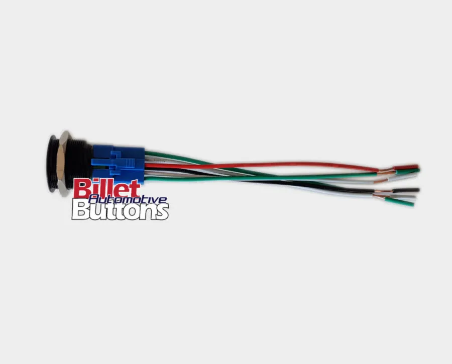 28mm 'WIPERS SYMBOL' Billet Push Button Switch Windscreen Windshield Window etc