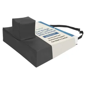 Bariatric Gel Wedge & Pommel Seat Cushion - Better Posture & Hip Positioning