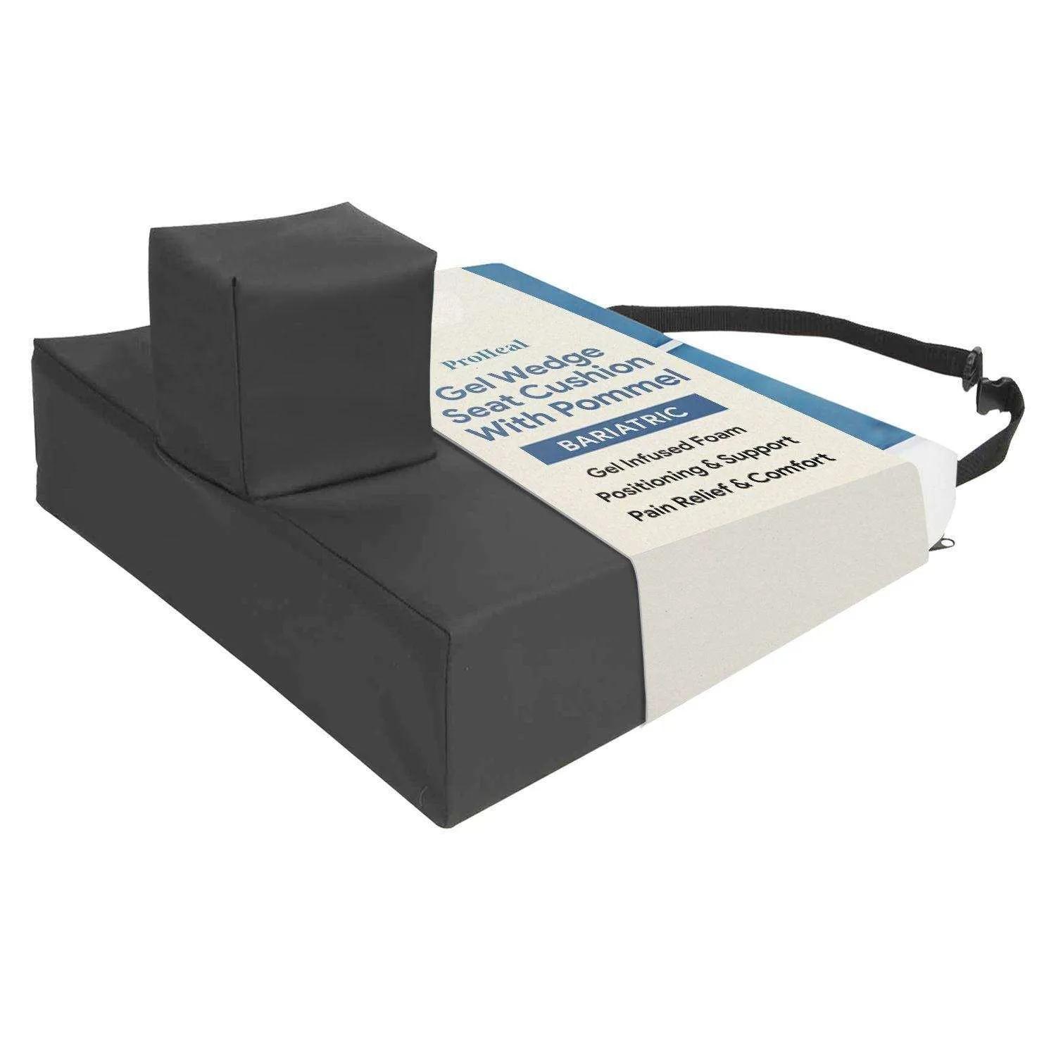 Bariatric Gel Wedge & Pommel Seat Cushion - Better Posture & Hip Positioning