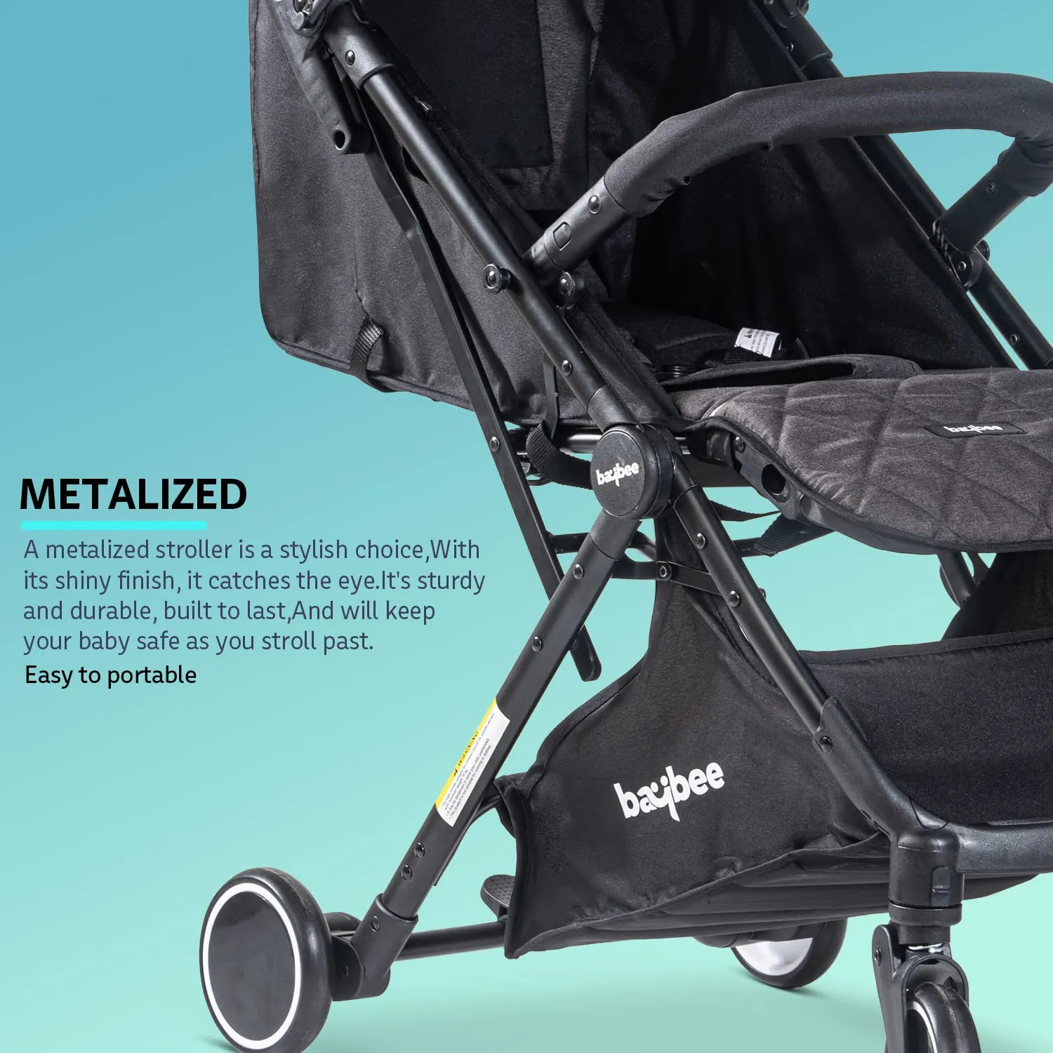 Baybee Cruise & Carry Convertible Baby Pram Stroller with Car Seat Combo