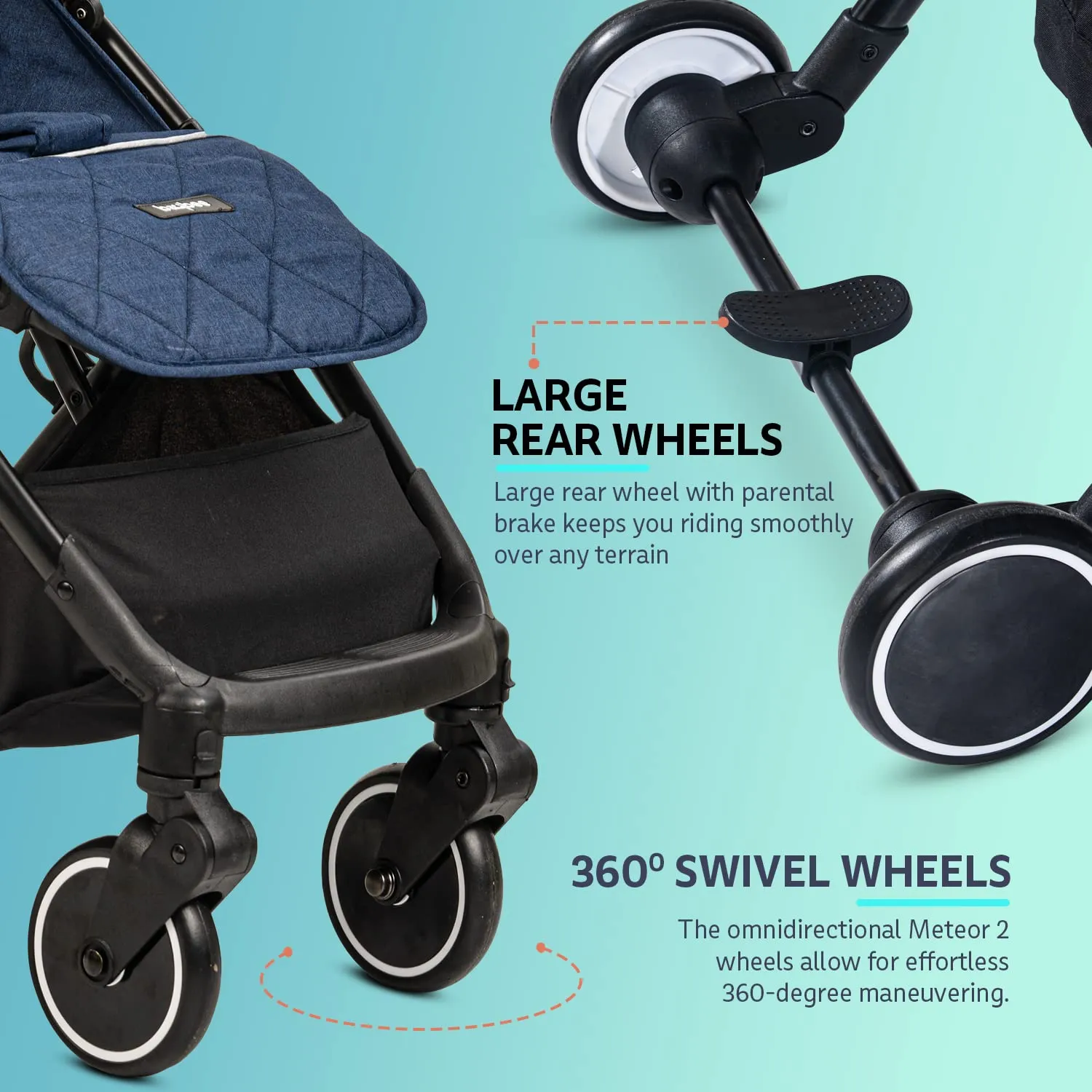 Baybee Cruise & Carry Convertible Baby Pram Stroller with Car Seat Combo