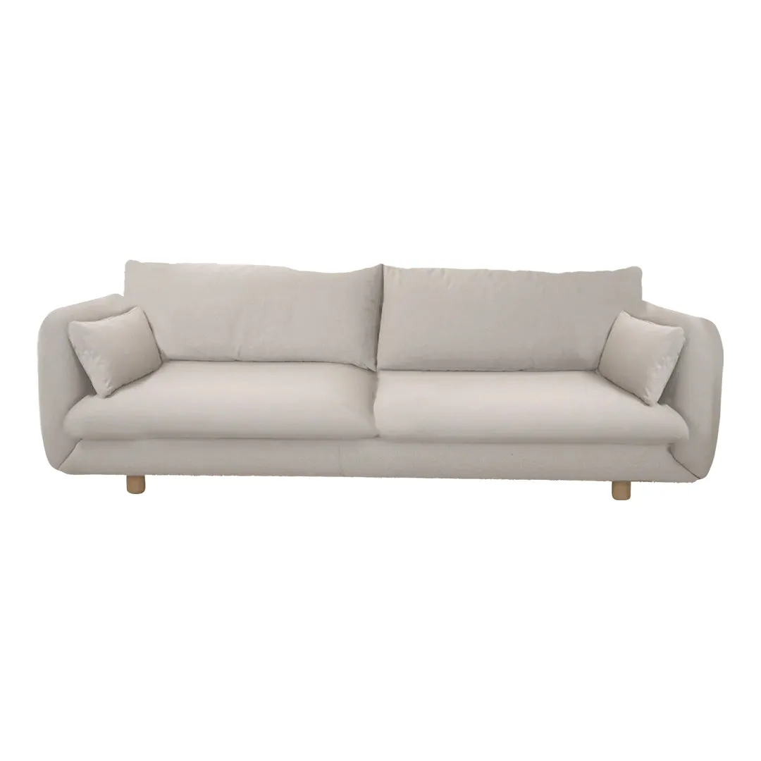 Bloom 3-Seater Sofa w/ Wooden Legs