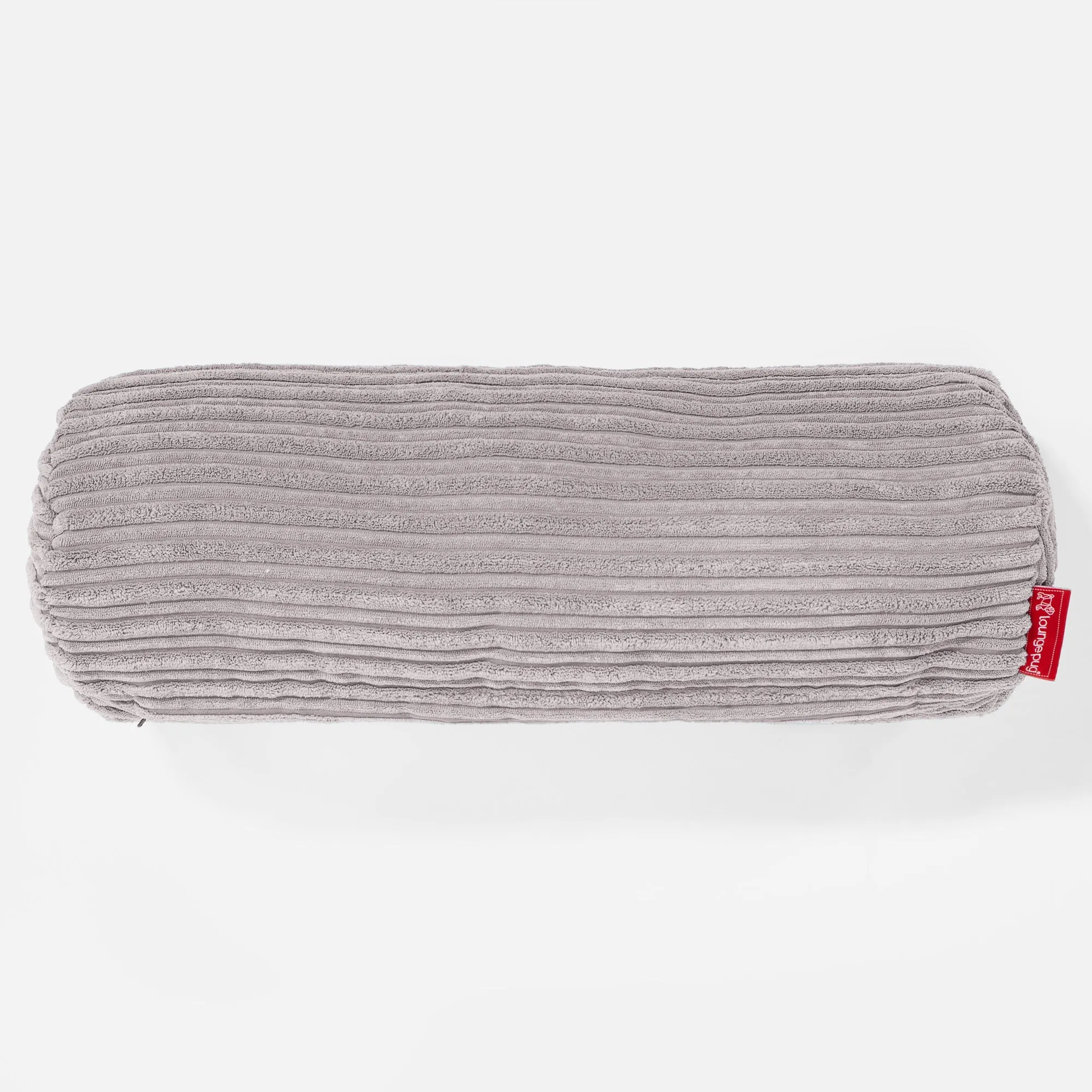 Bolster Scatter Cushion Cover 20 x 55cm - Cord Silver Grey