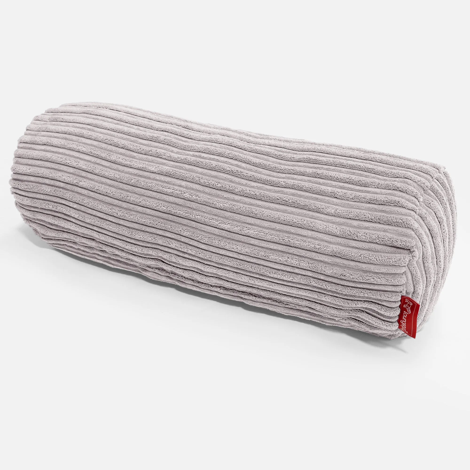 Bolster Scatter Cushion Cover 20 x 55cm - Cord Silver Grey
