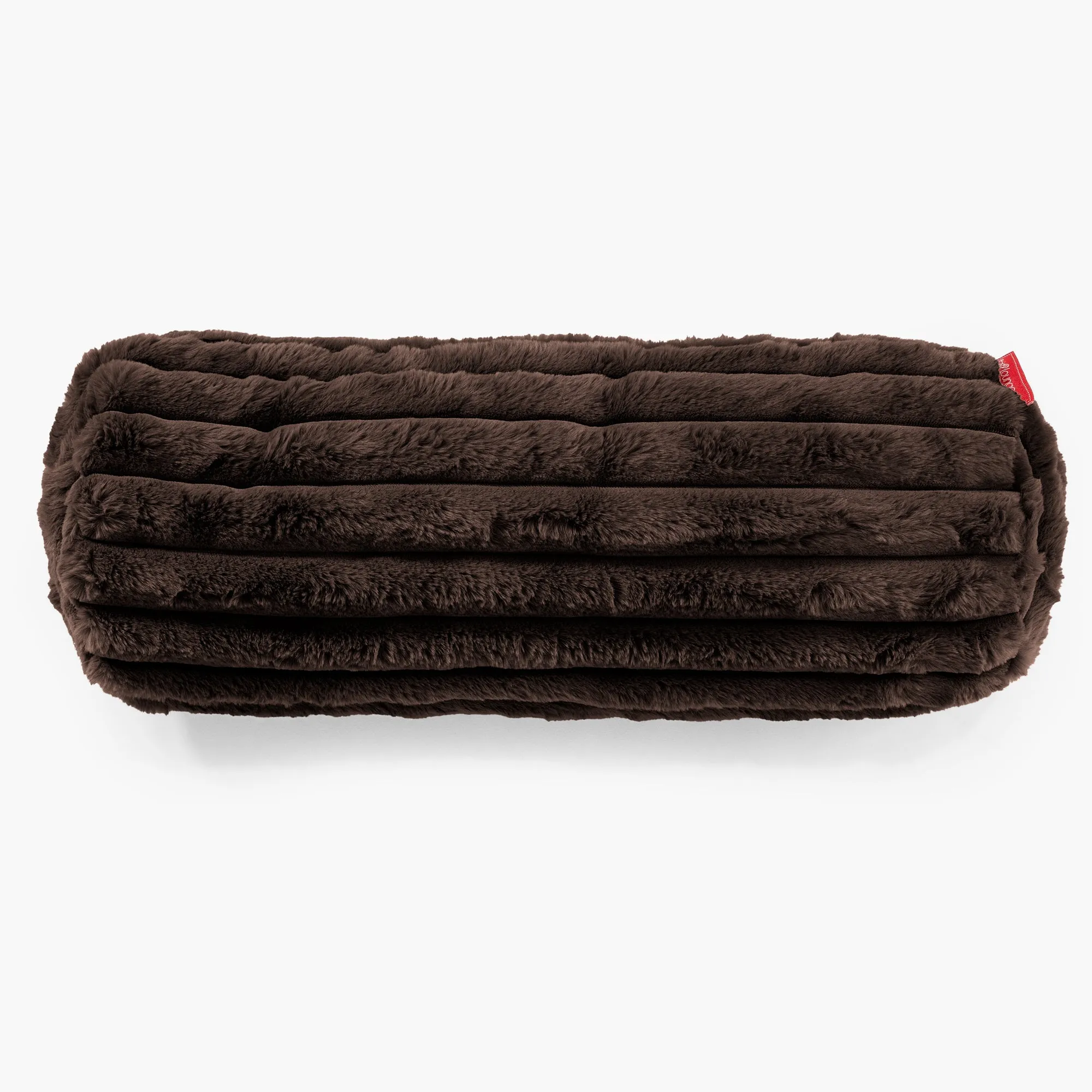 Bolster Scatter Cushion Cover 20 x 55cm - Ultra Plush Cord Sable