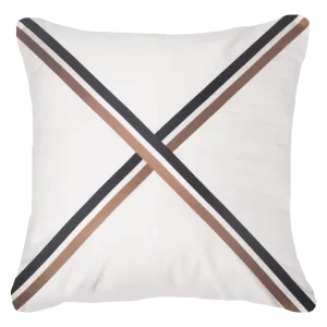Braid Cayman White Lounge Cushion 55x55cm