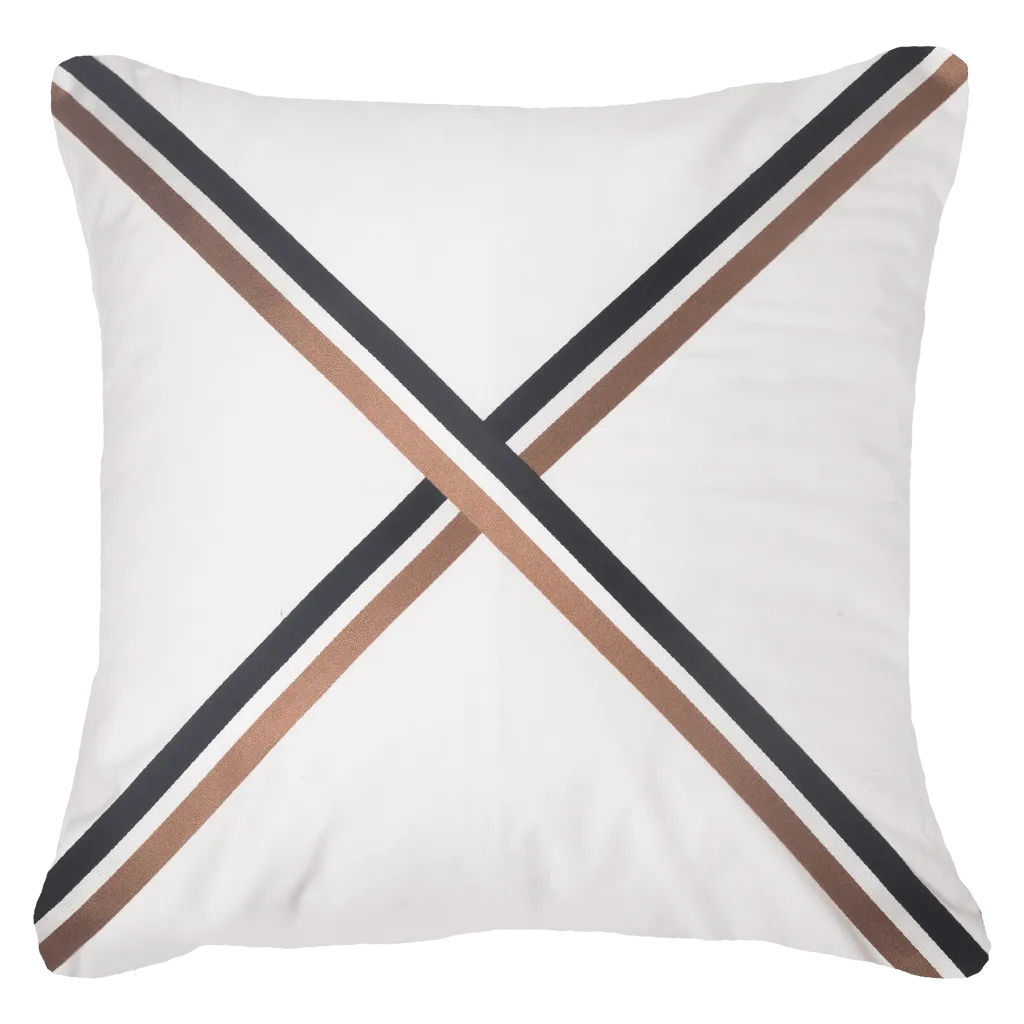 Braid Cayman White Lounge Cushion 55x55cm