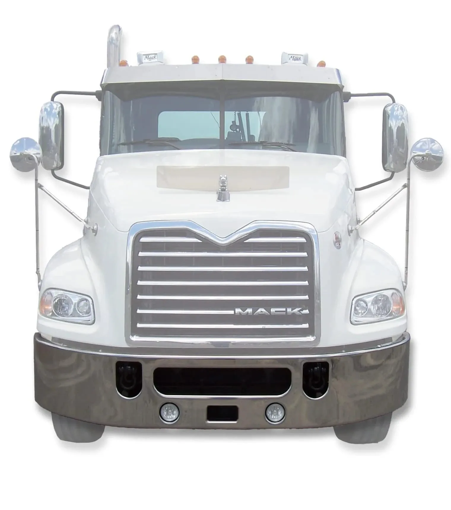 Bumper 17” Chrome With Tow Center Step Fog Lamp 2006  Mack Vision CXU