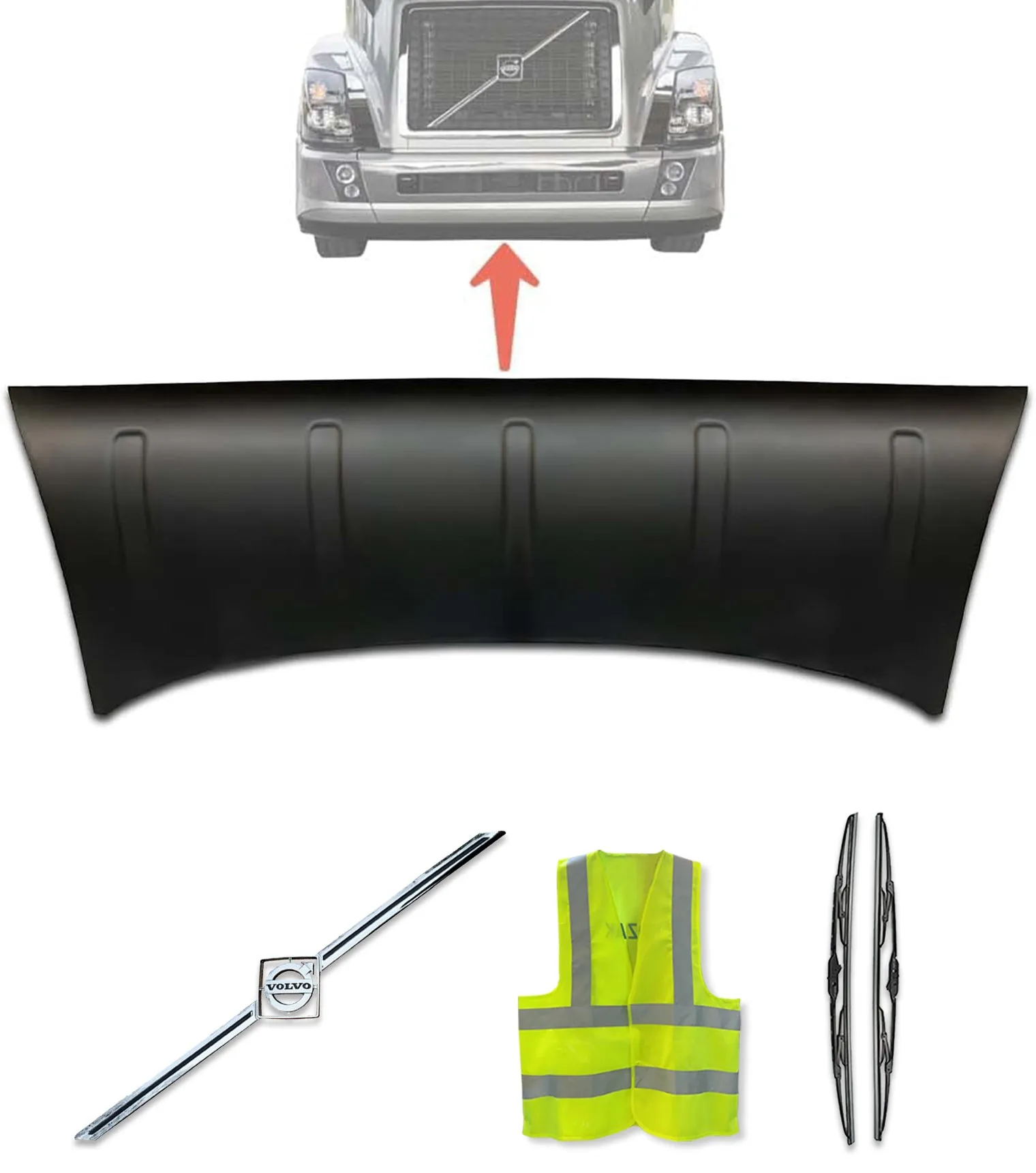Bumper Air Flow Deflector Center 2004-2017 Volvo VNL
