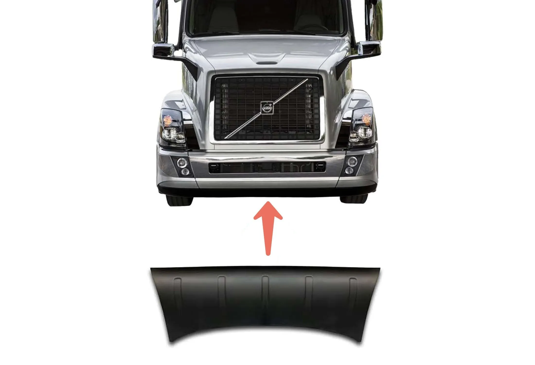 Bumper Air Flow Deflector Center 2004-2017 Volvo VNL