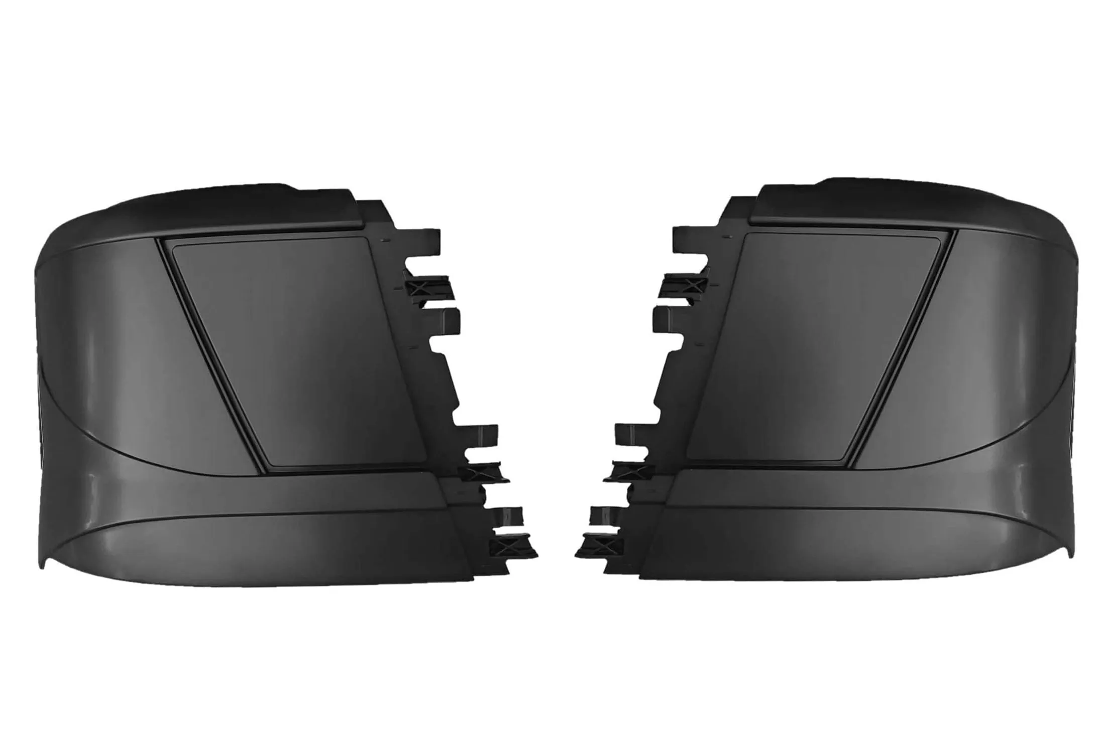 Bumper Corners No Fog Holes Plastic Set 2016-2017 Volvo VNL