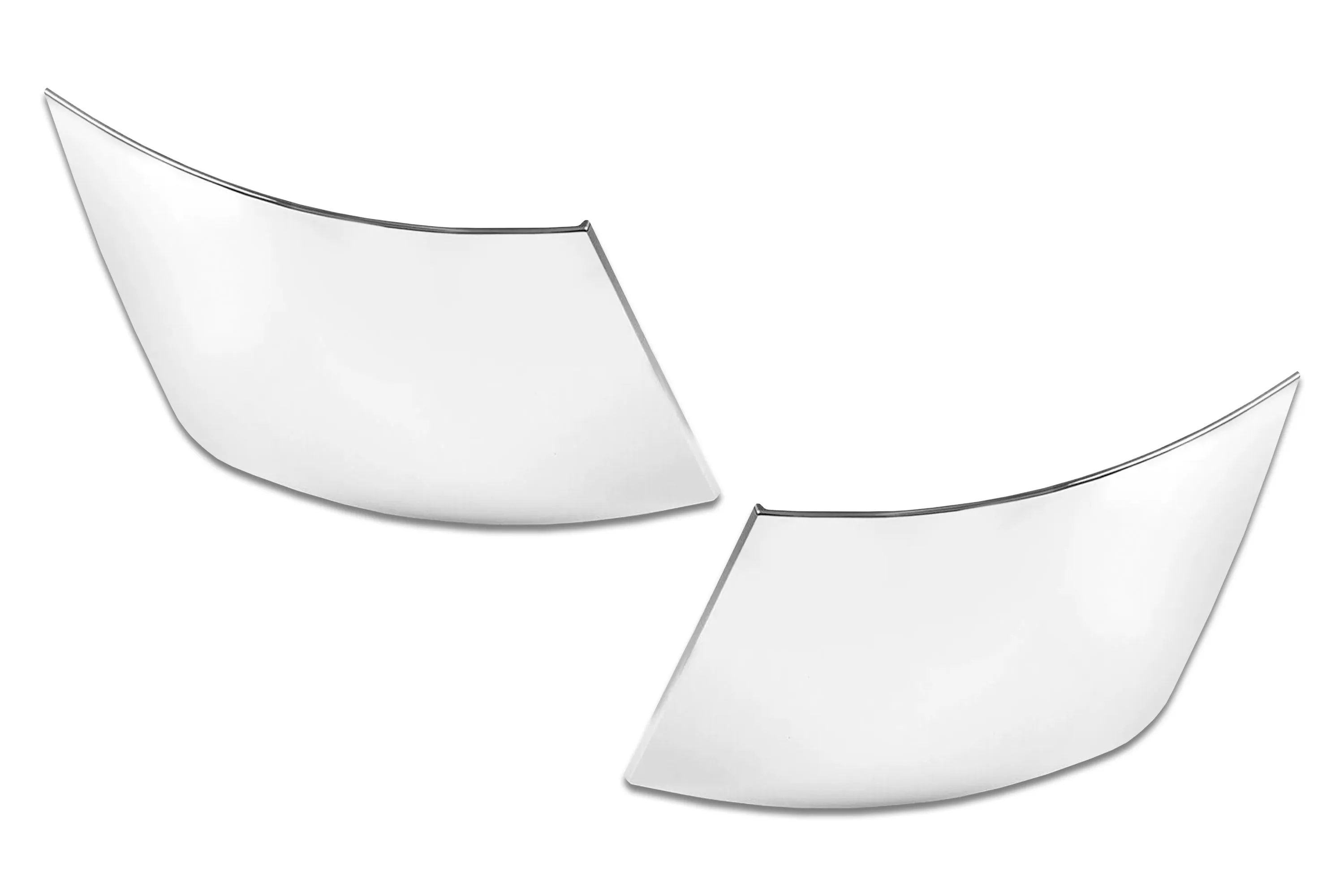 Bumper Corners w/ Fog Holes w/Chrome Trims & Brackets Set 2004-2015 Volvo VNL