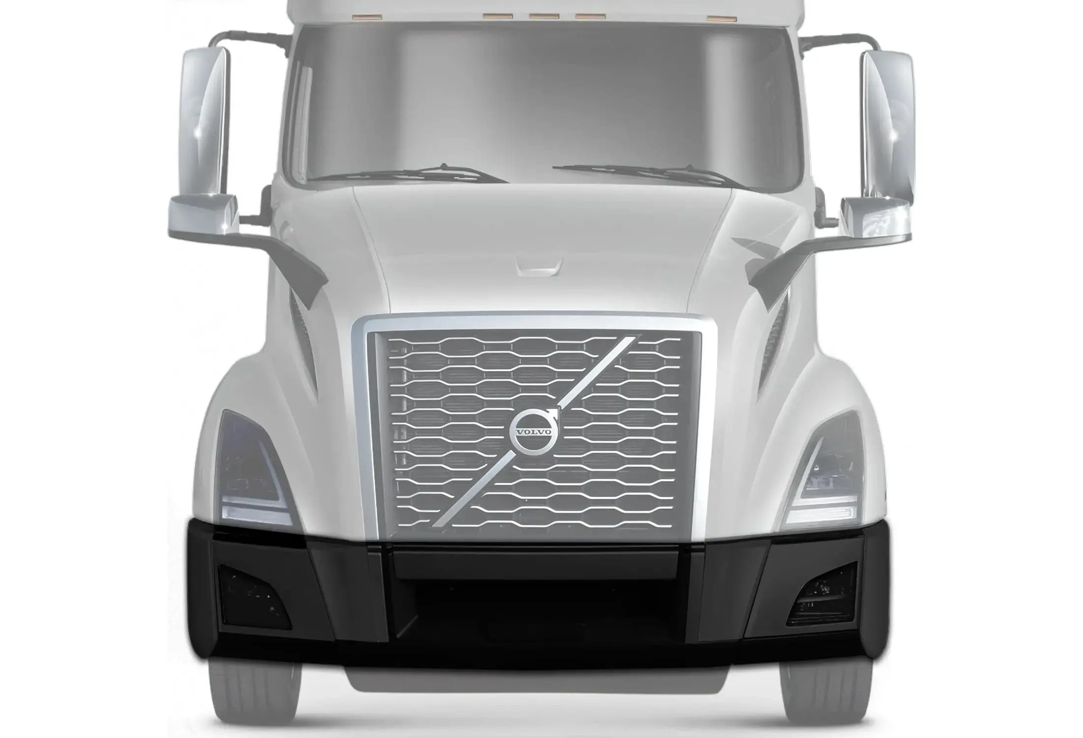 Bumper Plastic With Brackets Set With Fog Holes 2018  Volvo VNL VNR