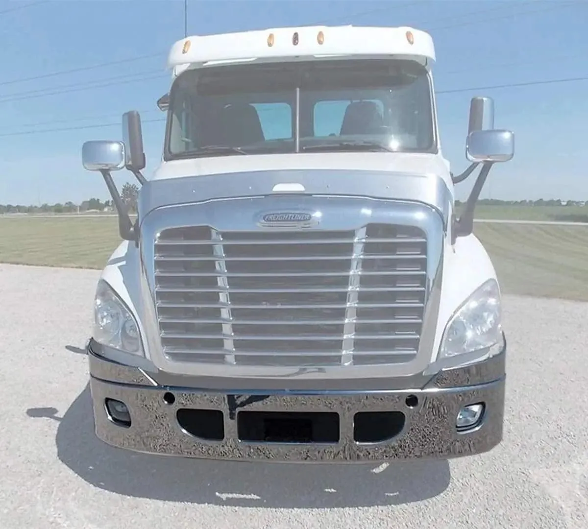 Bumper with Fog Light Holes 14" Steel 2008-2017 Freightliner Cascadia 125 113