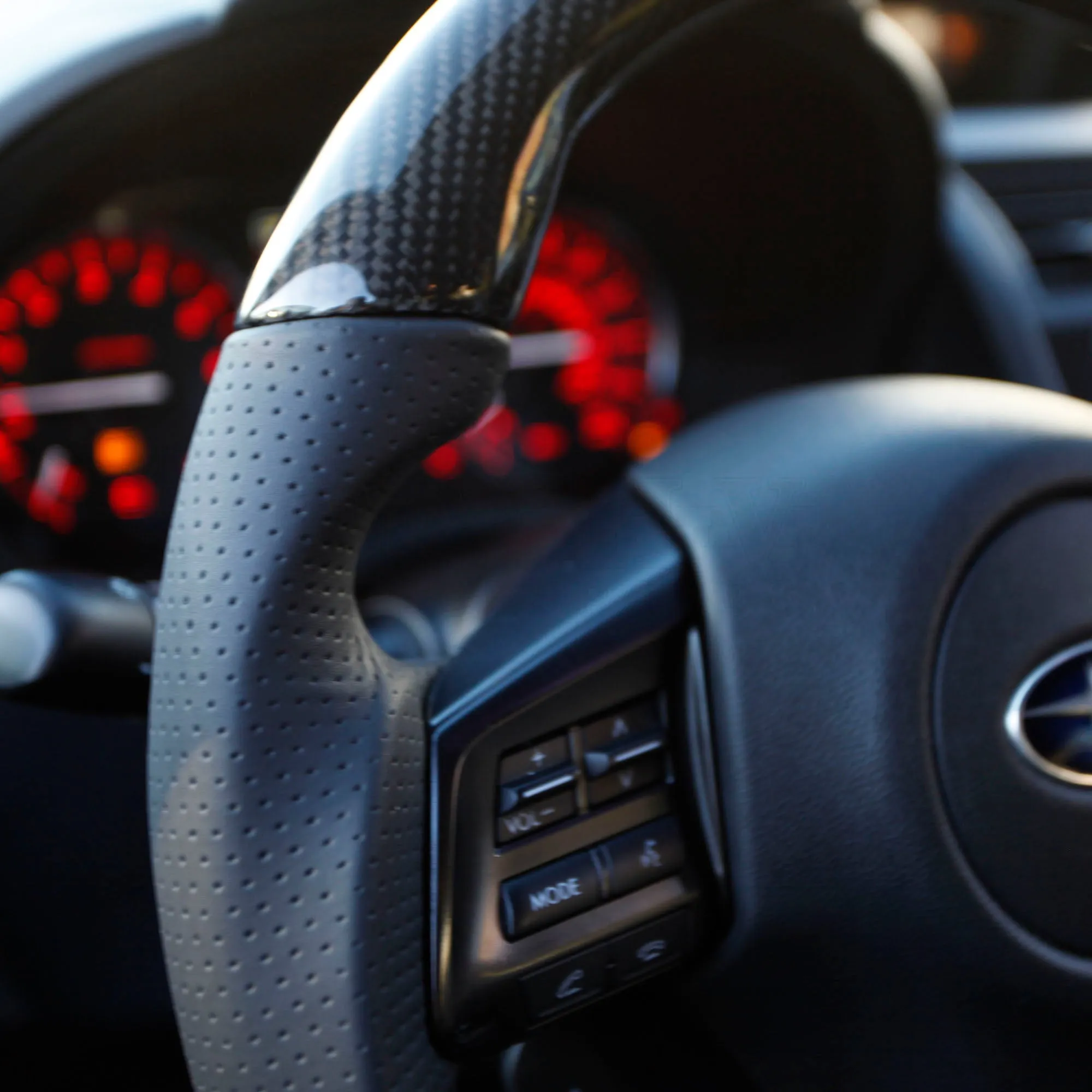 Carbon Fiber/Leather Steering Wheel 2015-2021 WRX/STI