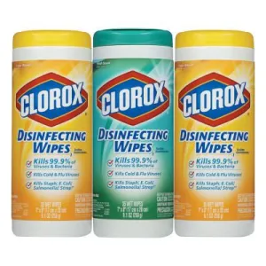 Clorox® Disinfecting Wipes, 7 x 8, Fresh Scent/Citrus Blend, 35/Canister, 30112