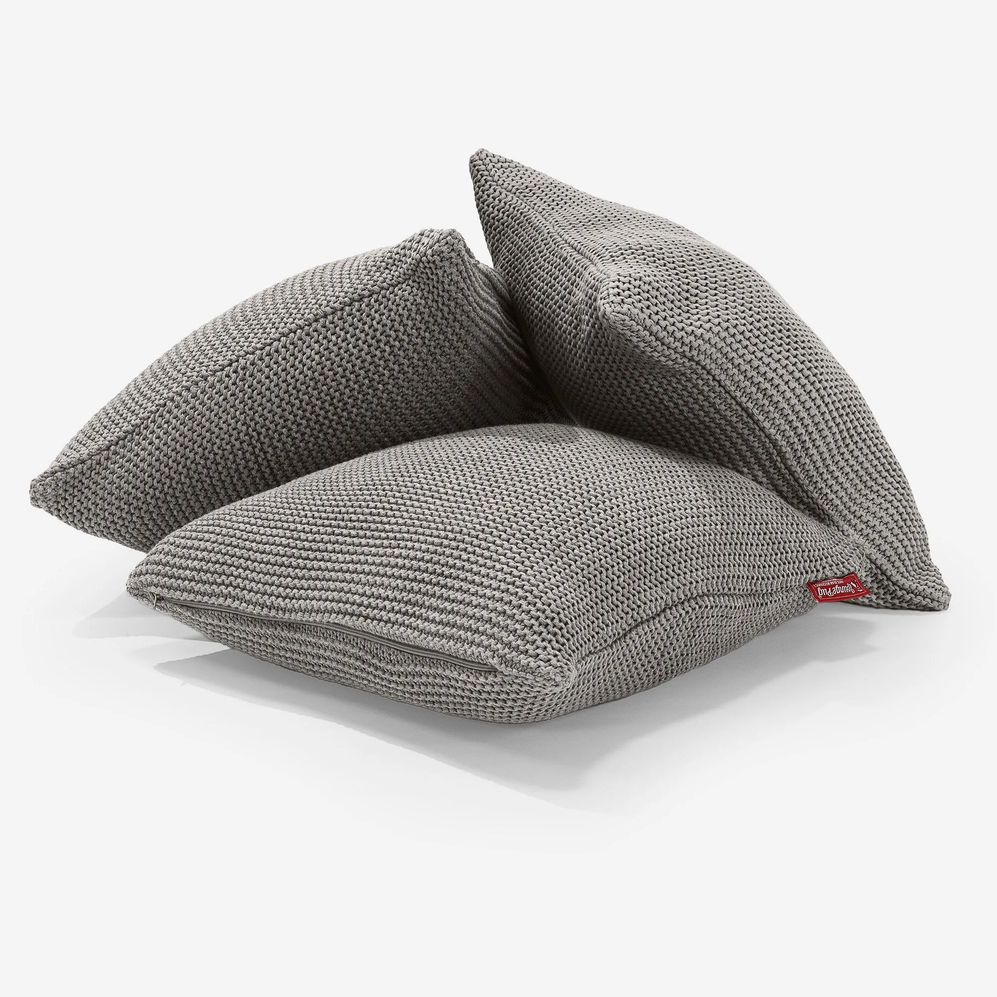Decorative Cushion Cover 47 x 47cm - Ellos Knitted Graphite Grey
