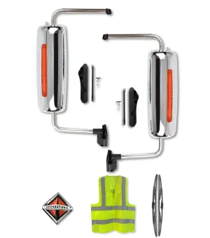Door Side Mirrors Power Heated Set 2002-2018 International Prostar Lonestar