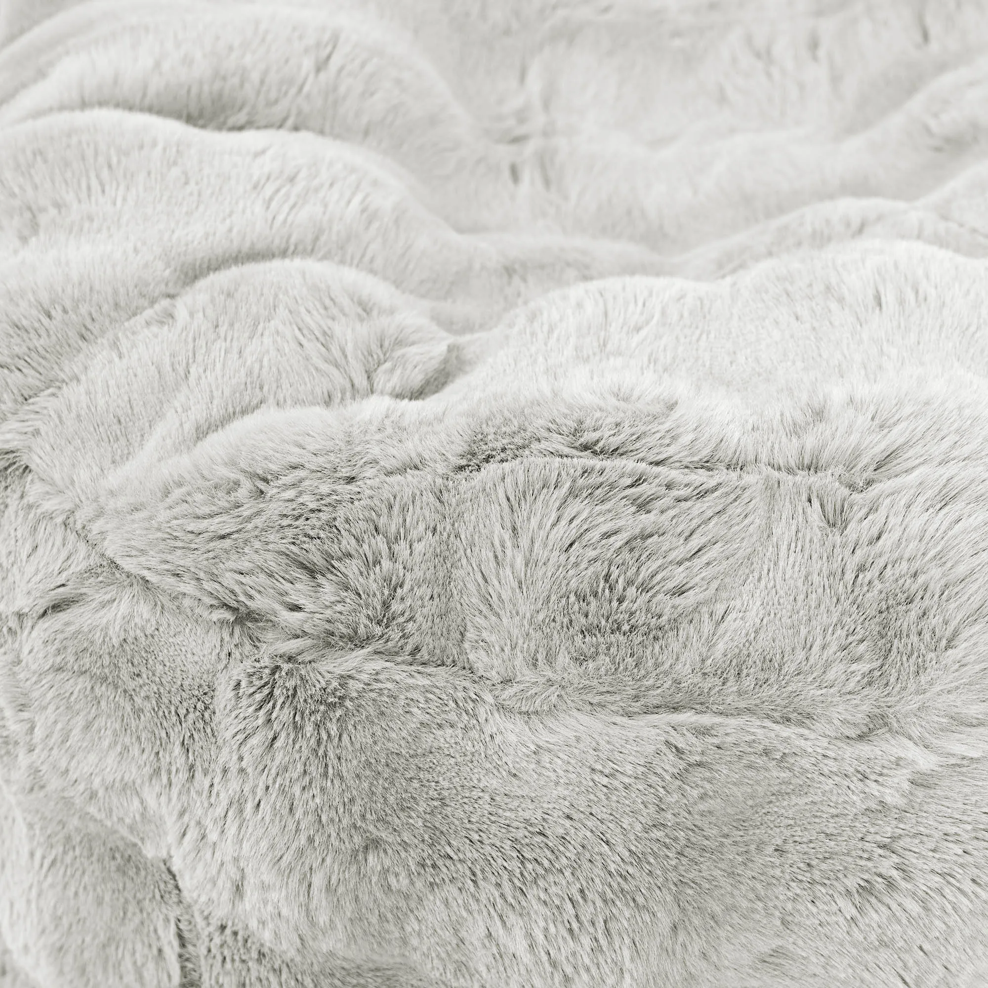 Extra Large Scatter Cushion Cover 70 x 70cm - Bubble Faux Fur Sage Green