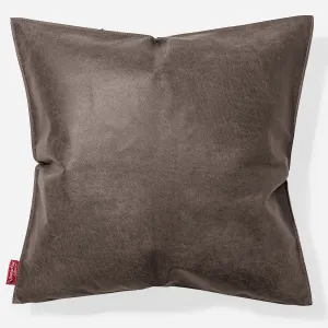 Extra Large Scatter Cushion Cover 70 x 70cm - Distressed Leather Natural Slate