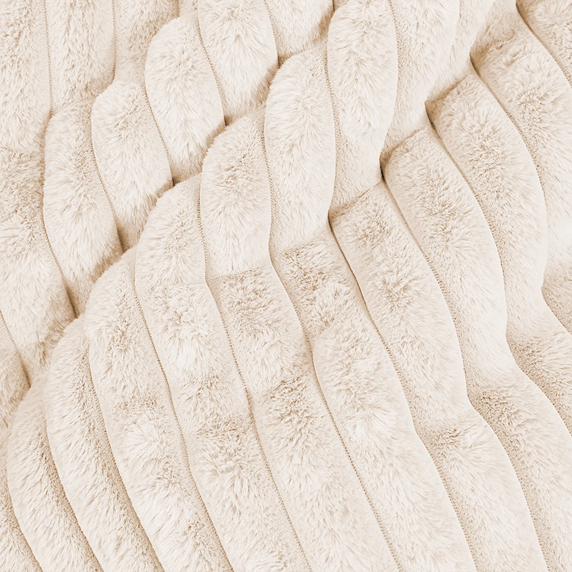 Extra Large Scatter Cushion Cover 70 x 70cm - Ultra Plush Cord Cream