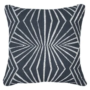 Fan Navy Lounge Cushion 55x55cm