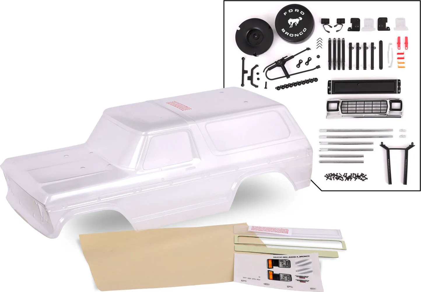 Ford Bronco Body (1979) Complete Clear 8010P