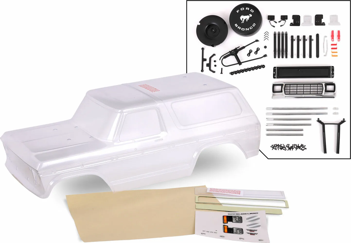 Ford Bronco Body (1979) Complete Clear 8010P