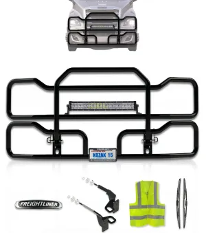 Front Grille Guard Black 2018  Freightliner Cascadia 126 116