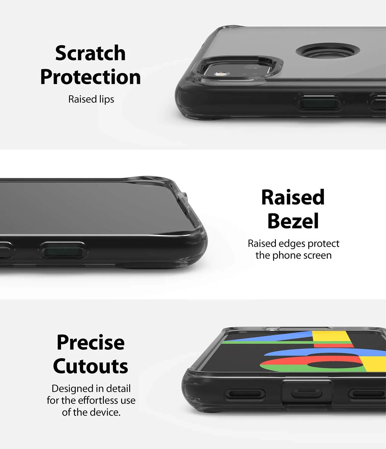 Google Pixel 4a Back Cover Case | Fusion - Smoke Black