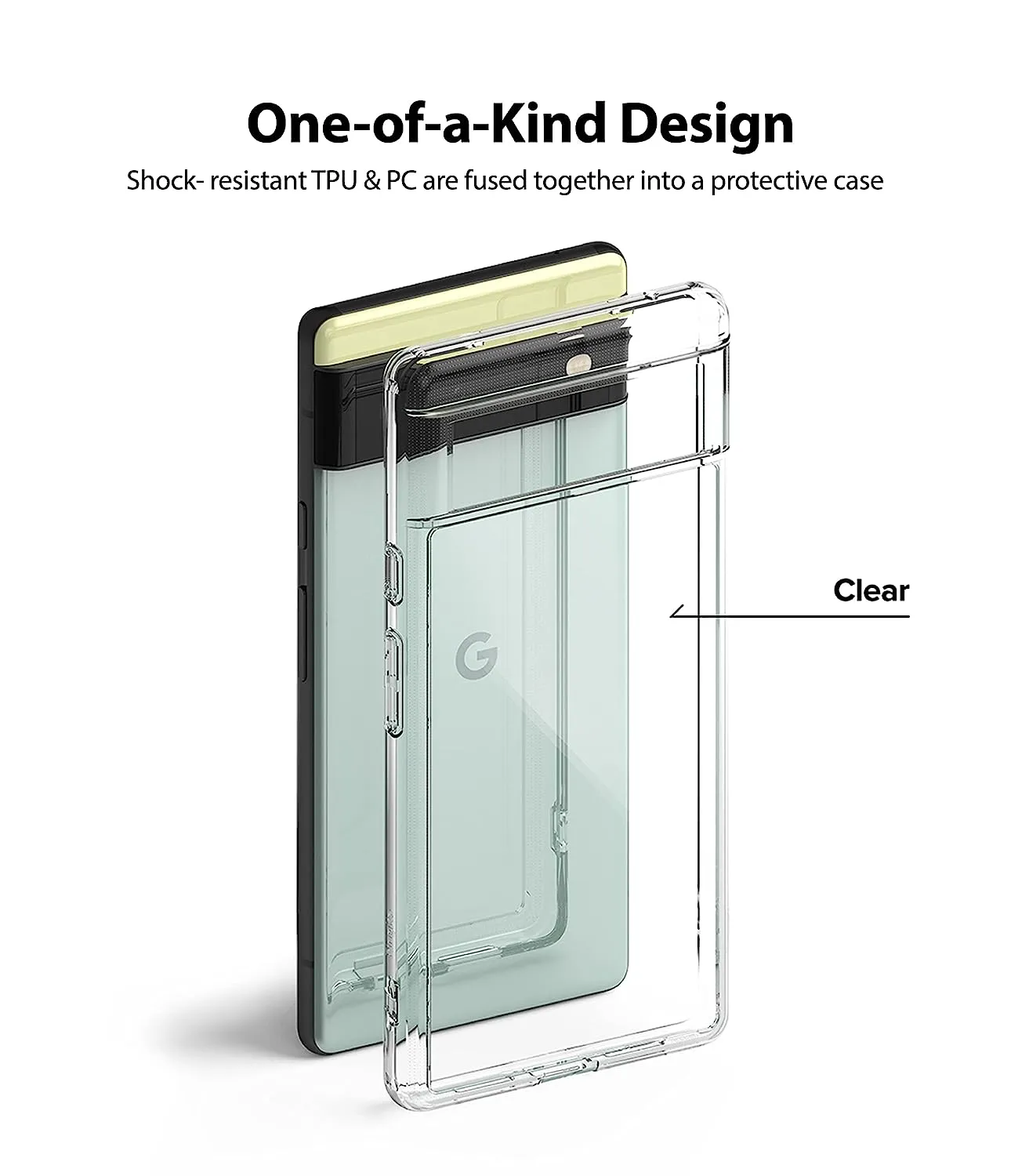 Google Pixel 6 Back Cover Case | Fusion - Clear