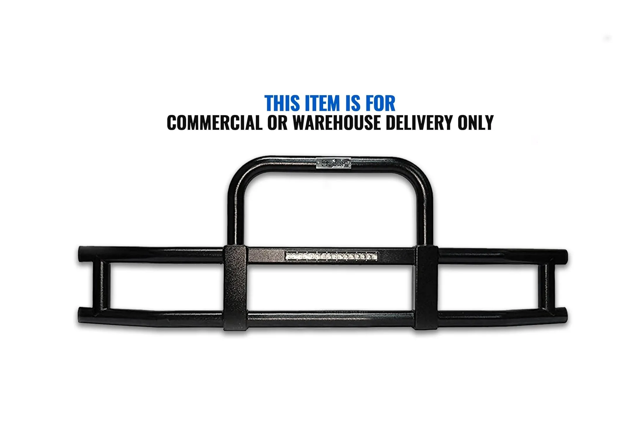 Grille Guard with Built-in 16'' LED Bar Black 2018  Freightliner Cascadia 126 116