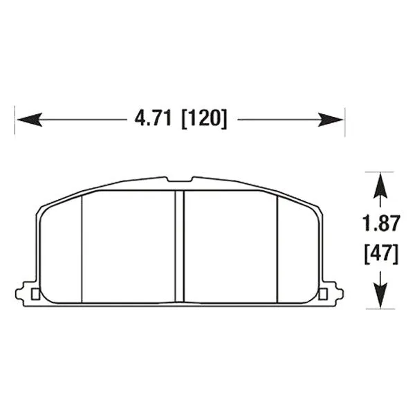 Hawk HPS Brake Pads Geo Prizm (89-92) Front Set HB191F.590