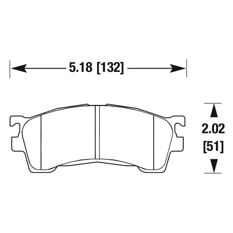 Hawk HPS Brake Pads Jaguar XJ12 6.0L Front Set (1994) HB211F.606
