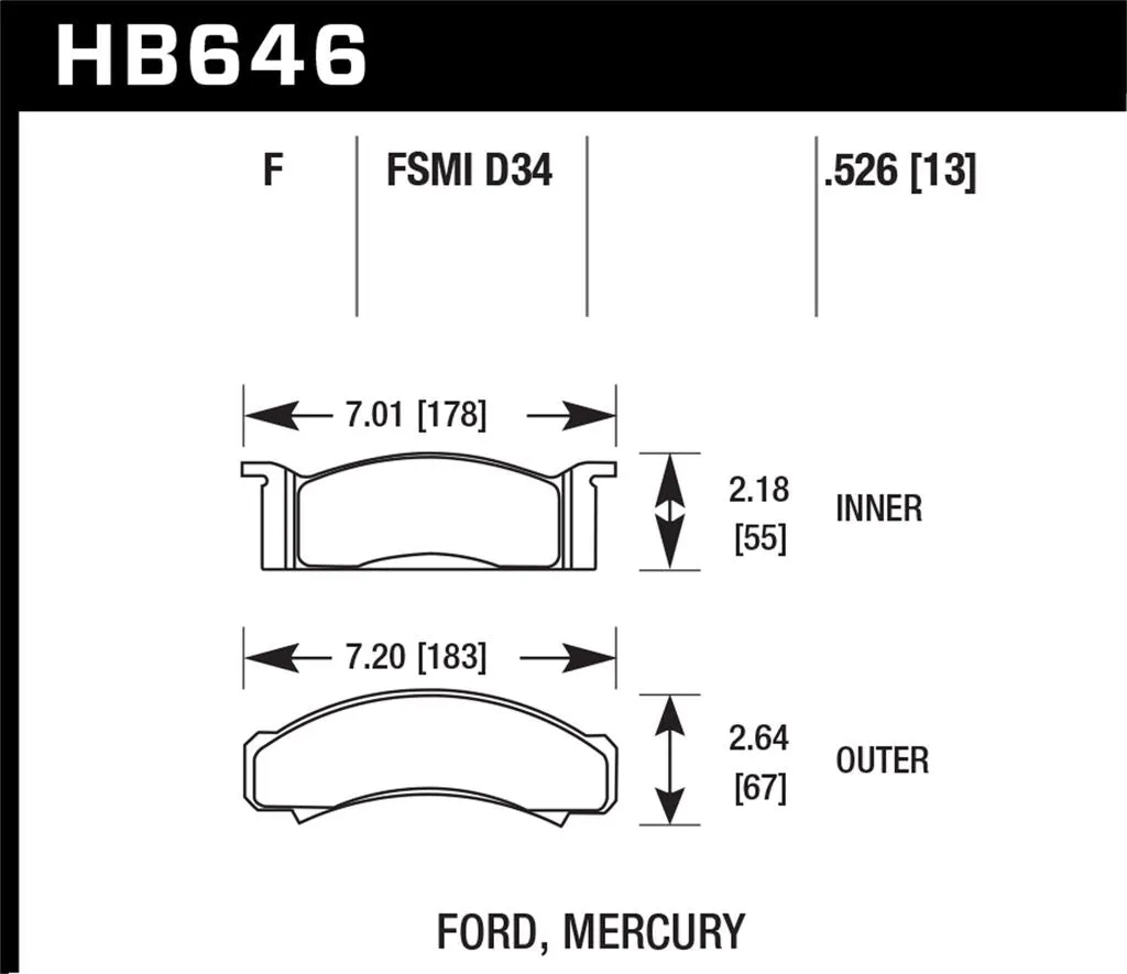 Hawk HPS Brake Pads Jeep Grand Cherokee (2020) Front Set HB649F.605