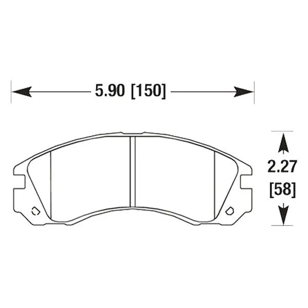Hawk HPS Brake Pads Plymouth Laser RS 4WD 2.0L (93-94) Front Set HB214F.618