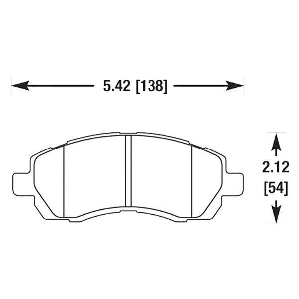 Hawk HPS Brake Pads Subaru Impreza (97-01) Front Set HB424F.665