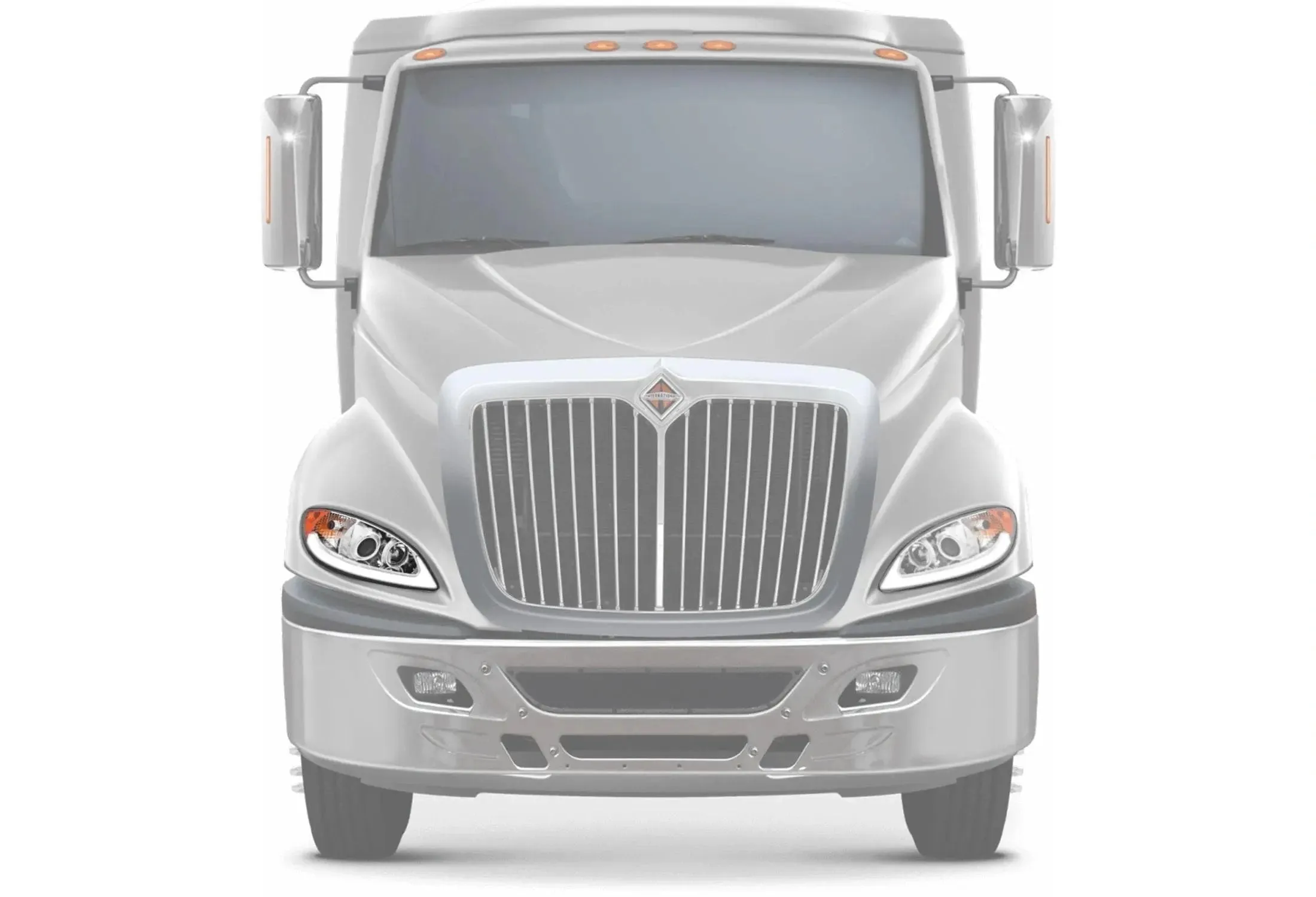Headlight Chrome with LED Glow Bar Passenger 2008-2016 International Prostar