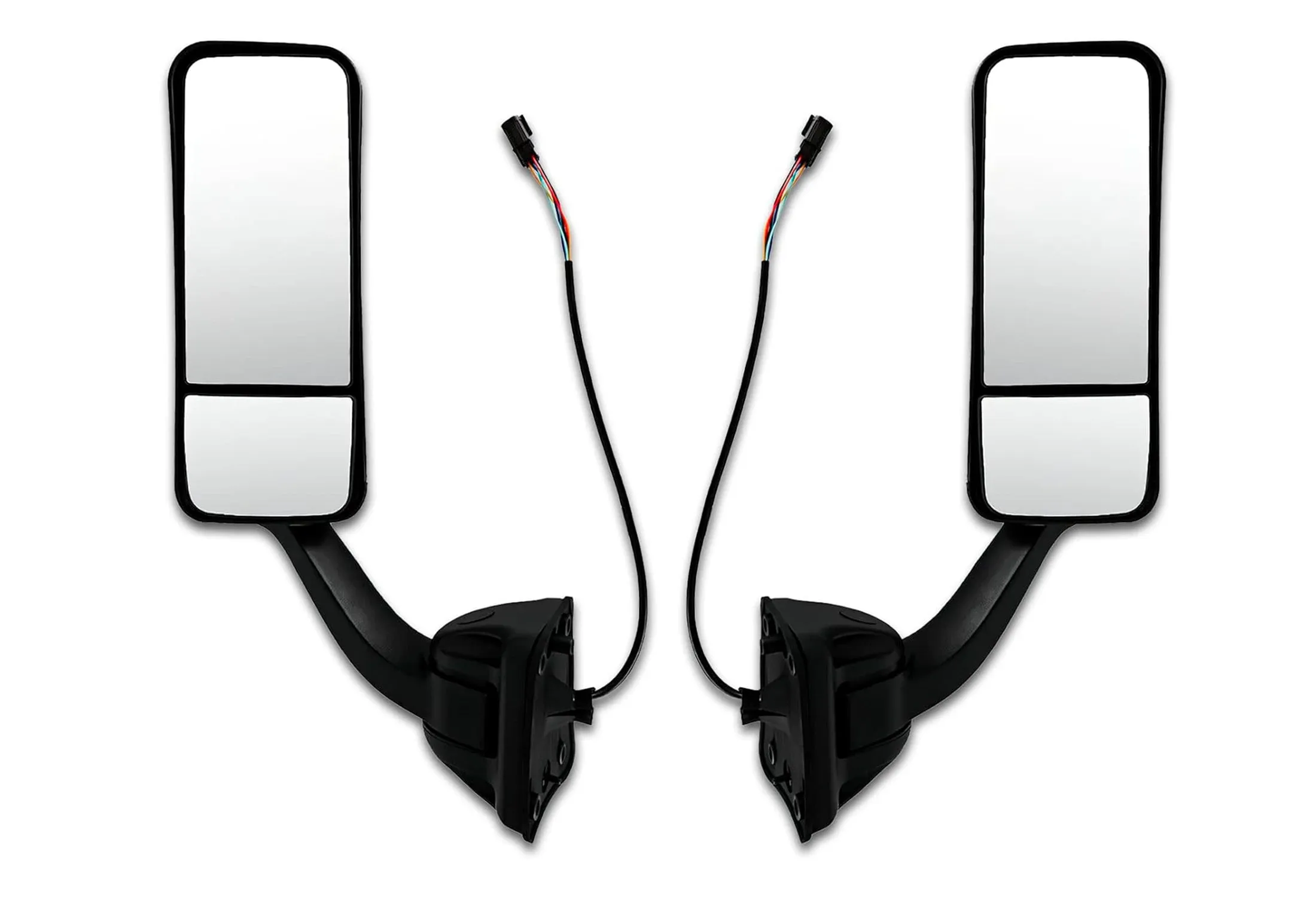Heated Door Side Mirrors Black Set 2008-2017 Freightliner Cascadia 125 113