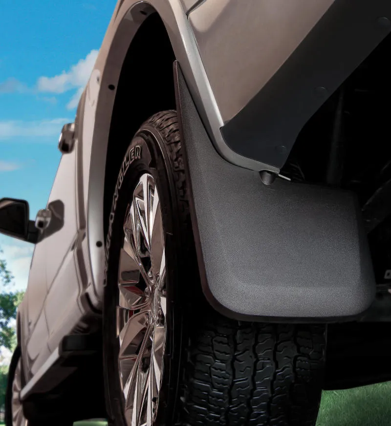 Husky Liners Front Mud Flap Plastic Black/Textured Jeep Wrangler JK 2007-14 - Pair