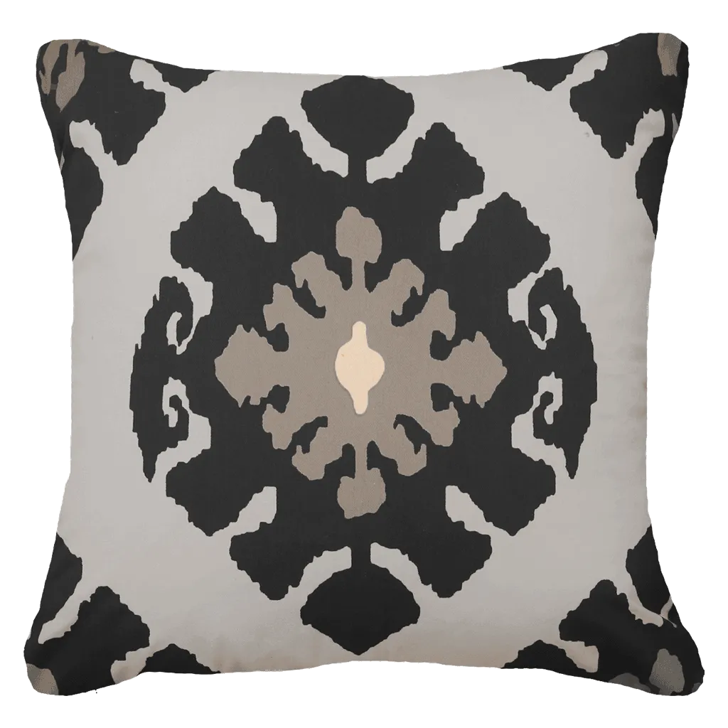 Inner Ikats Black Lounge Cushion 55x55cm