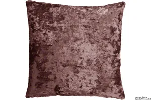 London Crushed Velvet Cushion - Magenta