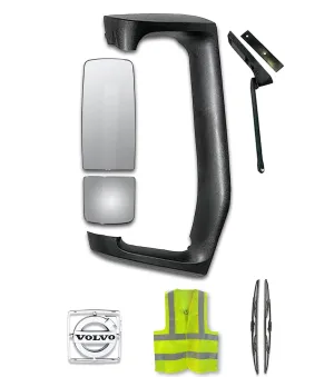 Mirror Arm Cover with Small and Big Door Mirrors Passenger Volvo 2004  VNL VNM VNX