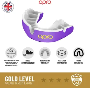 OPRO Gold Level Mouthguard (Adult 11 )