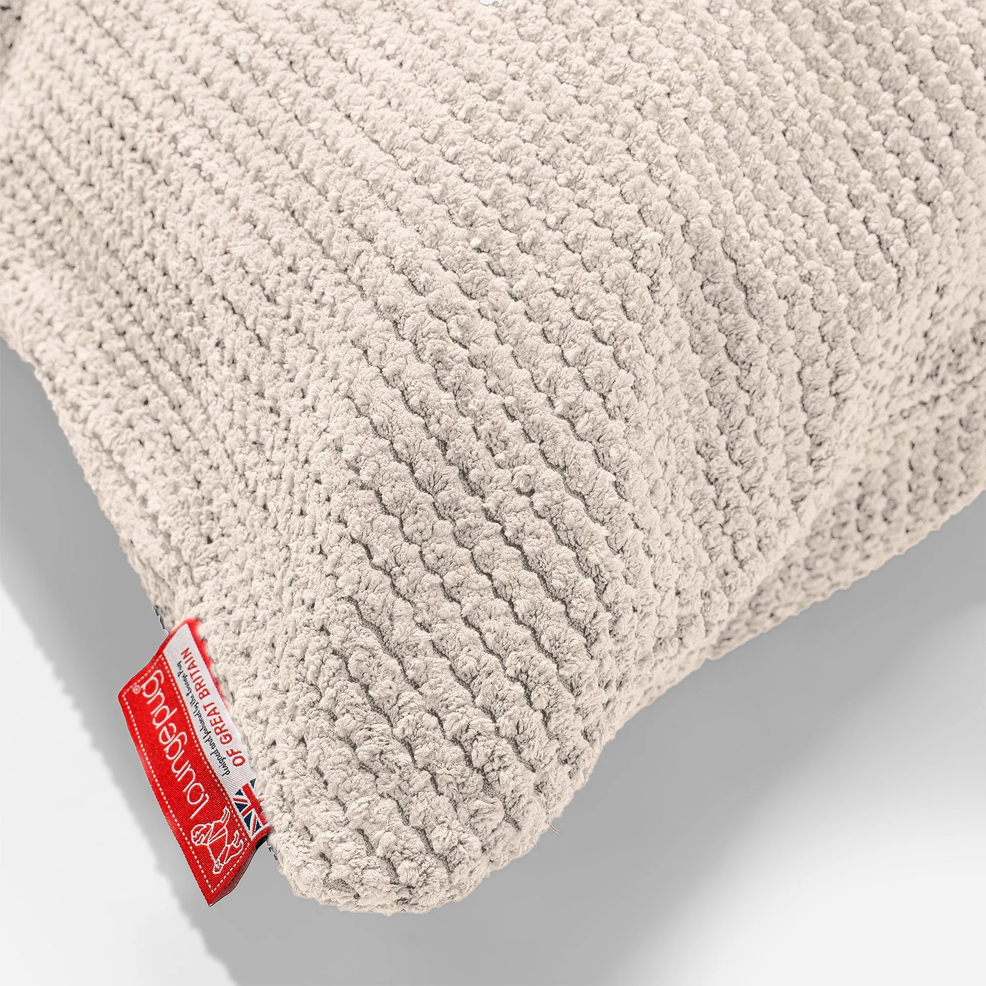 Rectangular Scatter Cushion Cover 35 x 50cm - Pom Pom Ivory