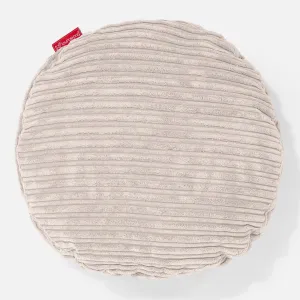 Round Scatter Cushion Cover 50cm - Cord Ivory